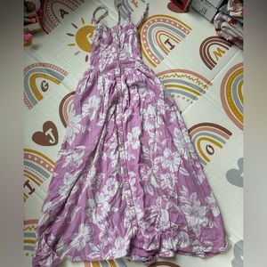 Free people floral dress with back tye detail size S